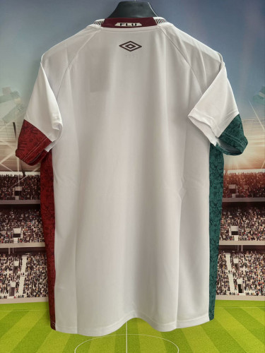 Fan Version 2025-2026 Fluminense Away White Soccer Jersey Football Shirt