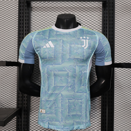 Maillot Juve Shirt Player Version 2025-2026 Juventus Away Soccer Jersey Football Shirt