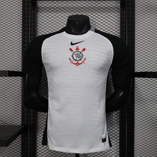 without Sponor Logo Player Version 2025-2026 Corinthians Home Soccer Jersey Camisetas de Futbol