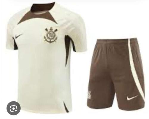 Adult Uniform 2025-2026 Corinthians Soccer Training Jersey Shorts Football Kit