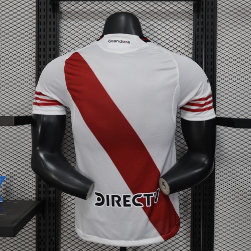 Player Version 2025-2026 River Plate Home Soccer Jersey Football Shirt