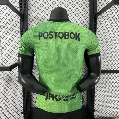 Player Version 2025-2026 Atletico Nacional de Medellin Third Away Green Soccer Jersey