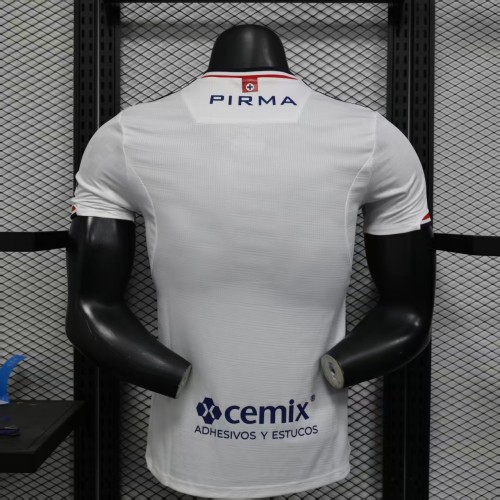 Player Version 2025-2026 Cruz Azul White Soccer Jersey Football Shirt