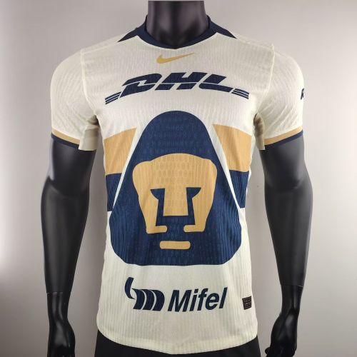 Player Version 2025-2026 Pumas Home Soccer Jersey Football Shirt