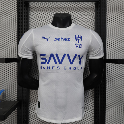 Player Version 2025-2026 Al-Hilal Saudi Away White Soccer Jersey ALHILAL Football Shirt