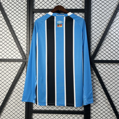 Long Sleeve Fan Version 2025-2026 Gremio Home Soccer Jersey Football Shirt