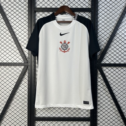 Fan Version 2025-2026 Corinthians Home Soccer Jersey Football Shirt
