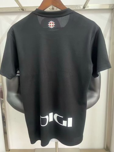 Fan Version 2025-2026 Athletic Bilbao Away Black Soccer Jersey Football Shirt