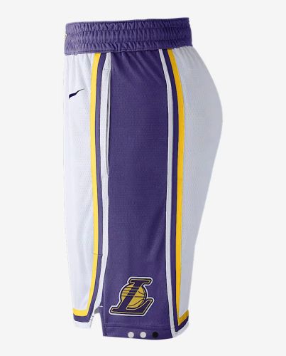 Lakers NBA Shorts White Basketball Shorts