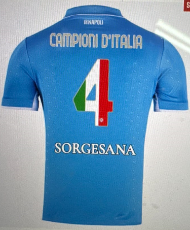 Fan Version 2024-2025 SSC Napoli Maglia Gara Home Campioni d'Italia 4 Soccer Jersey Napoles Football Shirt