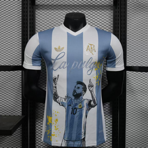 Player Version 2025 Argentina 50th Anniversary Messi Version Soccer Jersey Camisetas de Futbol