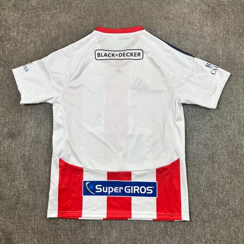 with All Sponor Logos Fans Version 2025-2026 Atlético Junior Home Soccer Jersey Football Shirt