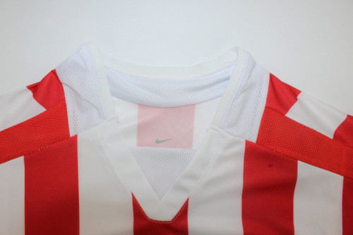 with LFP Patch Retro Jersey 2002-2003 Atletico Madrid Home Soccer Jersey Vintage Football Shirt