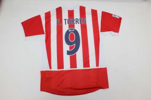 with LFP Patch Retro Jersey 2002-2003 Atletico Madrid F.TORRES 9 Home Soccer Jersey Vintage Football Shirt