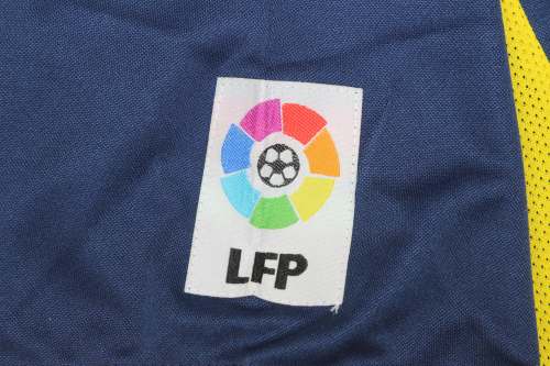 with LFP Patch Retro Jersey 2002-2003 Atletico Madrid F.TORRES 9 Away Dark Blue Soccer Jersey Vintage Football Shirt