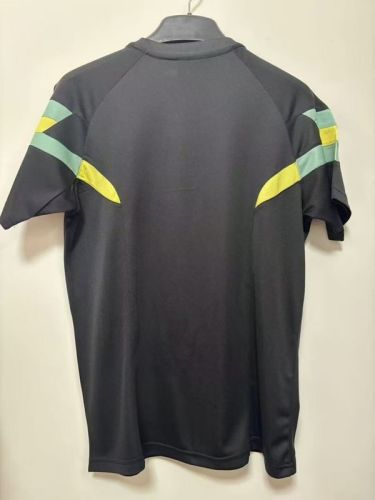 Fan Version 2024 Jamaica Black Soccer Training Jersey Football Pre-match Shirt