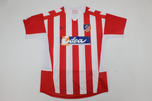 with LFP Patch Retro Jersey 2002-2003 Atletico Madrid Home Soccer Jersey Vintage Football Shirt