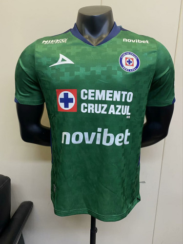 Player Version 2025-2026 Cruz Azul Green Goalkeeper Soccer Jersey Football Shirt