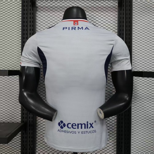 Player Version 2025-2026 Cruz Azul Grey Soccer Jersey Football Shirt