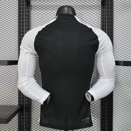 without Sponor Logo Long Sleeve Player Version 2025-2026 Corinthians Away Black Soccer Jersey Camisetas de Futbol