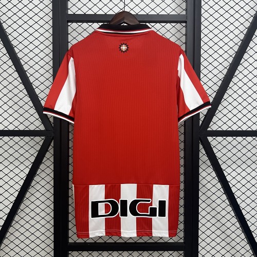 Fan Version 2025-2026 Athletic Bilbao Home Soccer Jersey Football Shirt