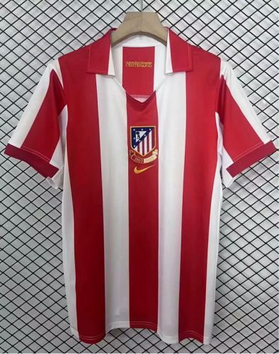 Retro Jersey 2003-2004 Atletico Madrid Home Soccer Jersey Vintage Football Shirt