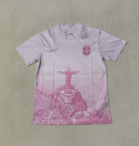 Fan Version 2025 Brazil Pink Special Edition Soccer Jersey Brasil Camisetas de Futbol