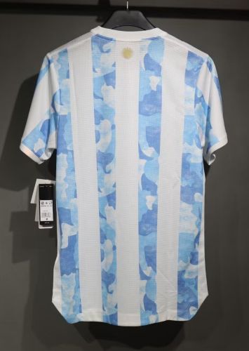 Player Version Retro Jersey 2021 Argentina Home Soccer Jersey Vintage Football Shirt