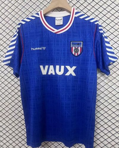 Retro Jersey 1991 Sunderland Away Blue Soccer Jersey Vintage Football Shirt