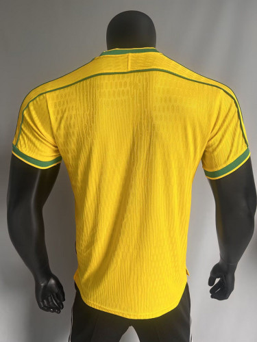 Player Version Retro Jersey 1998 Brazil Home Soccer Jersey Vintage Brasil Football Shirt