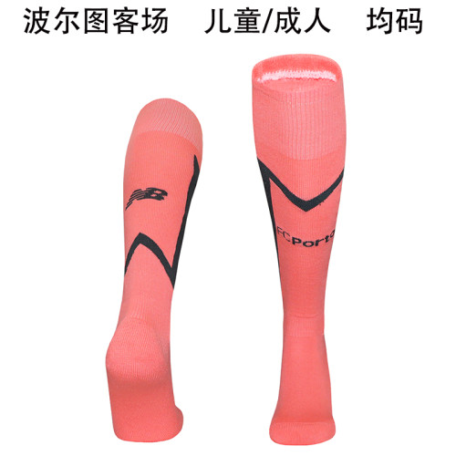 Youth/Adult 2025-2026 Porto Away Pink Soccer Socks Football Socks