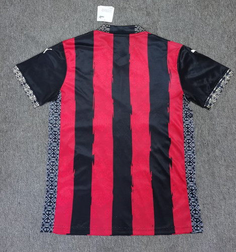 Fan Version 2025-2026 AC Milan Red/Black Special Edition Soccer Jersey AC Football Shirt