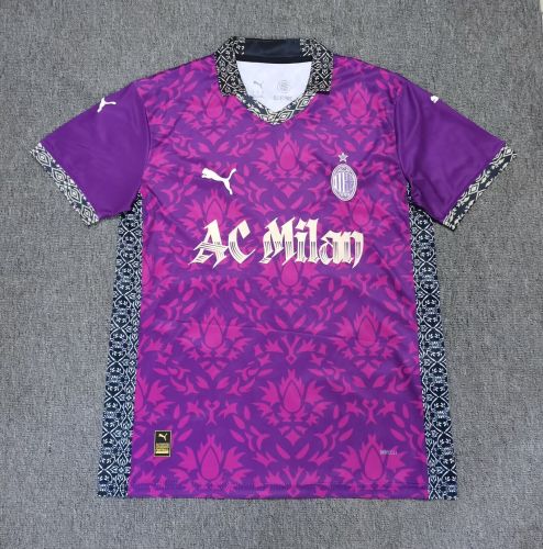 Fan Version 2025-2026 AC Milan Away White Soccer Jersey AC Football Shirt