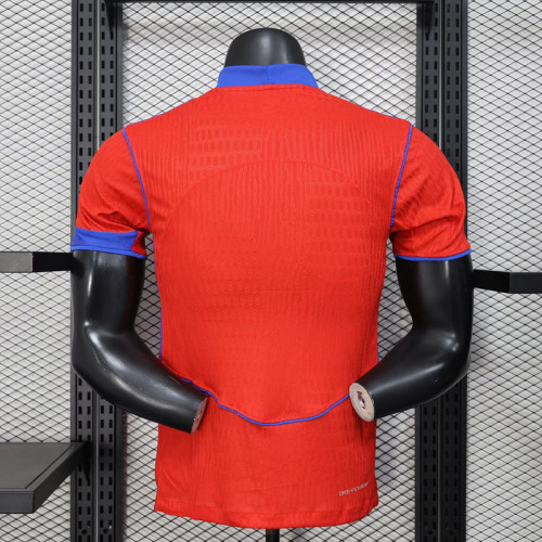 Player Version 2025-2026 PSG Third Away Red Soccer Jersey Paris Football Maillot