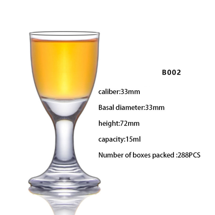Wholesale high quality wine whiskey cup liquors drinking glasses small bullet shot glass
