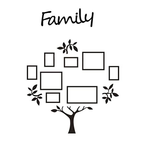 4 Sets Wall Sticker Household Decor House Decorations for Home Office Pictures Home Wall Decor Black Tree Photo Family Tree Decal 3D Wall Decorative Sticker Creative Wall Decal
