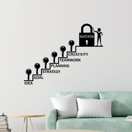 22x29 inches Office Wall Decals - Vinyl Stickers Peel and Stick - Custom Motivational Inspirational Teamwork Team Building Spirit Corporate Business Creative Quotes - Room Decor DKOF894