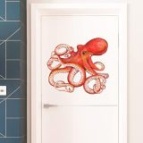 Colorful Beautiful Jellyfishes Wall Decal Nursery Sea Animal Marine Organism Wall Sticker Removable Peel and Stick Waterproof Wall Art Decor Stickers for Kids Baby Classroom Living Room