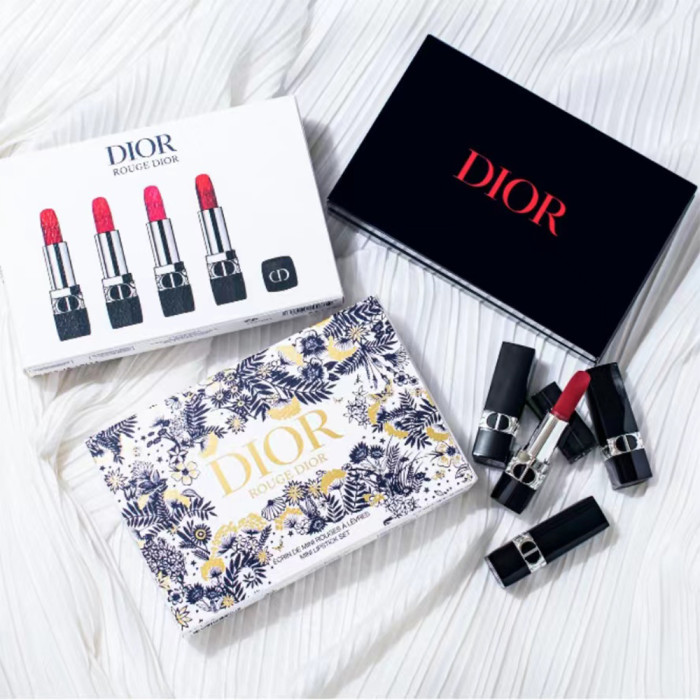 Dior迪奧 5入口紅禮盒 聖誕限定版 1.5g*4 附送禮提袋 #999#720#772#840 旅行裝