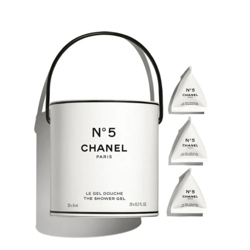 Chanel 五號之水 沐浴乳 桶裝 (6ml*20顆沐浴球+油漆桶）情人節熱銷款 小香5號沐浴油漆桶  N°5