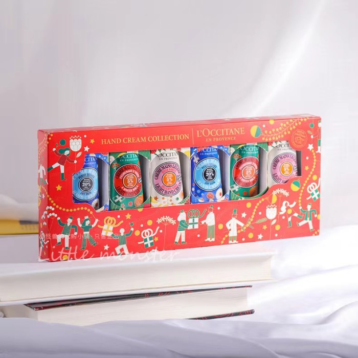 台灣出貨 l'occitane 護手霜禮盒（30ml*6） 限量乳油木 護手霜 附提袋 法國原版 聖誕限定版 乳木果 茉莉麝香