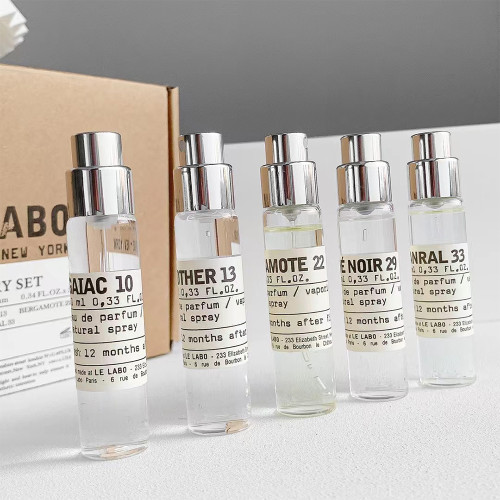 LE LABO 香水實驗室 禮盒（10ml*5）附提袋 试管香水 13別樣 22香檸檬 33檀香木 10東京癒創木 紅茶29