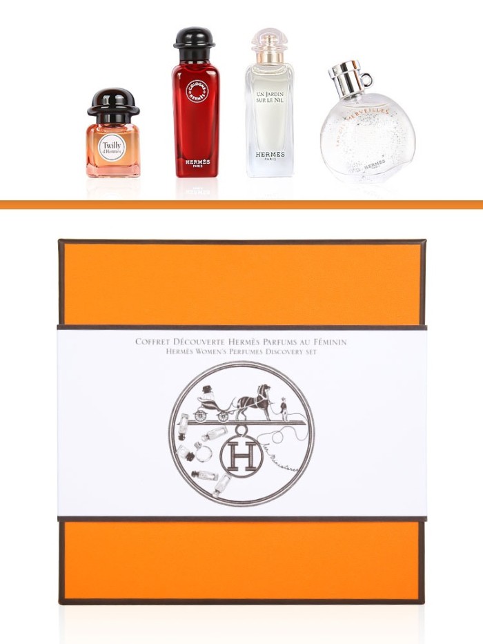 交換禮物💫限時特惠 Hermes-愛馬仕 花園系列 Deluxe Replica 經典香水組合 香水禮盒7.5ML*4 附贈提袋禮盒