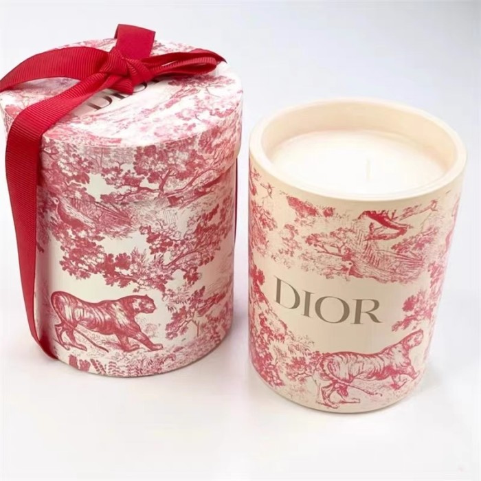 Dior迪奧 繡球花蠟燭禮盒 居家香薰蠟燭 280g 香氛蠟燭 墨灰色 紅色 蠟燭香氛 禮盒裝