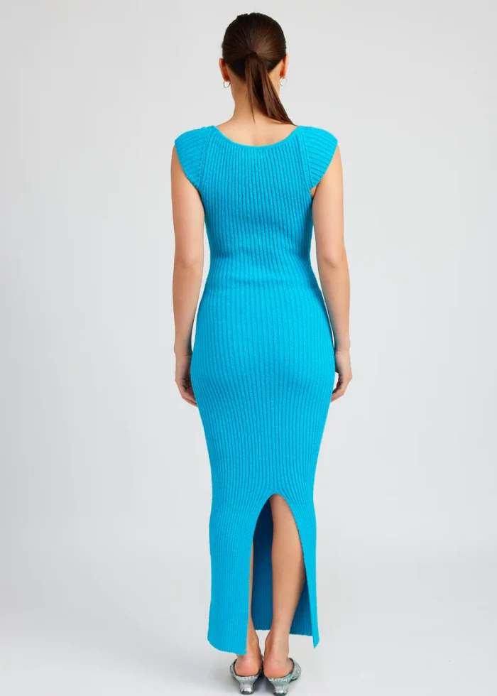 SWEETHEART BODYCON DRESS WITH SLIT