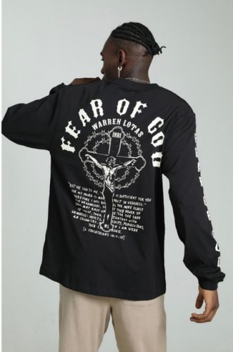 Free Shipping Fear Of God Jesus Long Sleeves