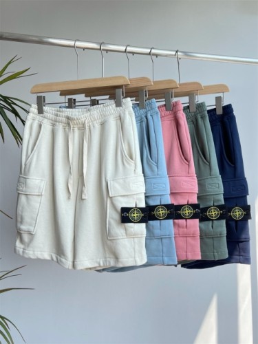 Stone Isl*and Cotton Pocket Shorts (Beige/Blue/Pink/Green/Navy Blue)