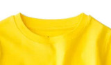 New Summer Boys' Cotton Short Sleeves Yellow #T04