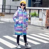 Children's Down jacket medium length #C006