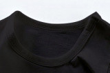 2023New Summer Cotton Short Sleeves Black #CE01